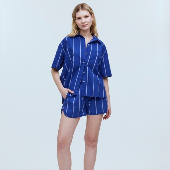Madewell oversized Blue Striped Shirt - Picture 4 of 6